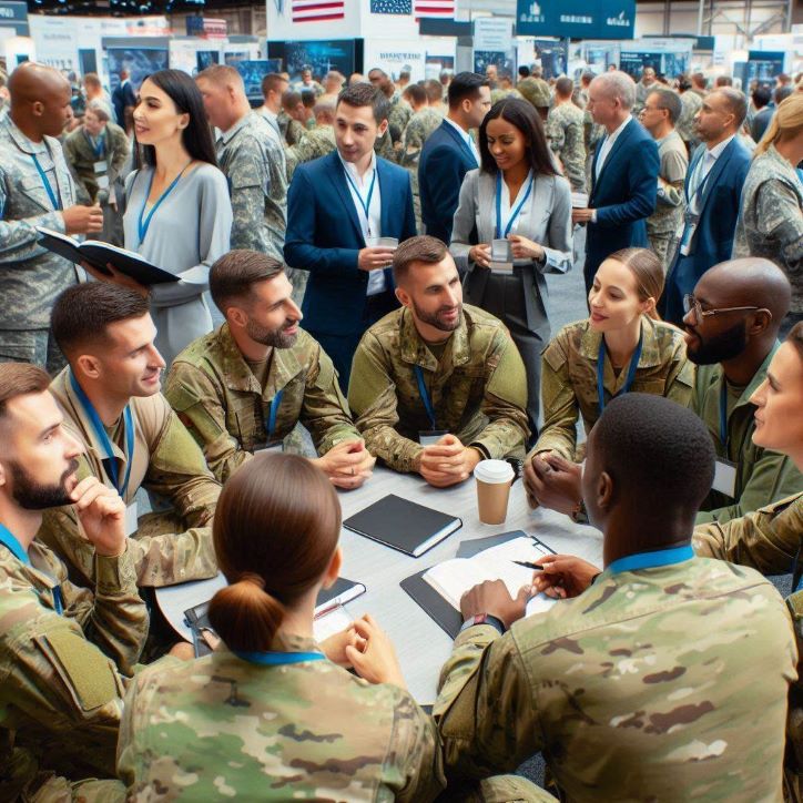 military men in a convention