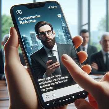 discussing economic reforms using Instagram Stories